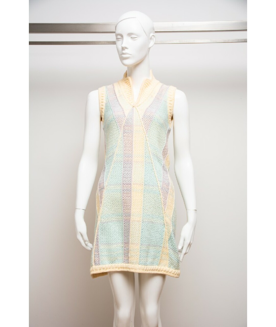 FENDI Мульти хлопковое платье, фото 2