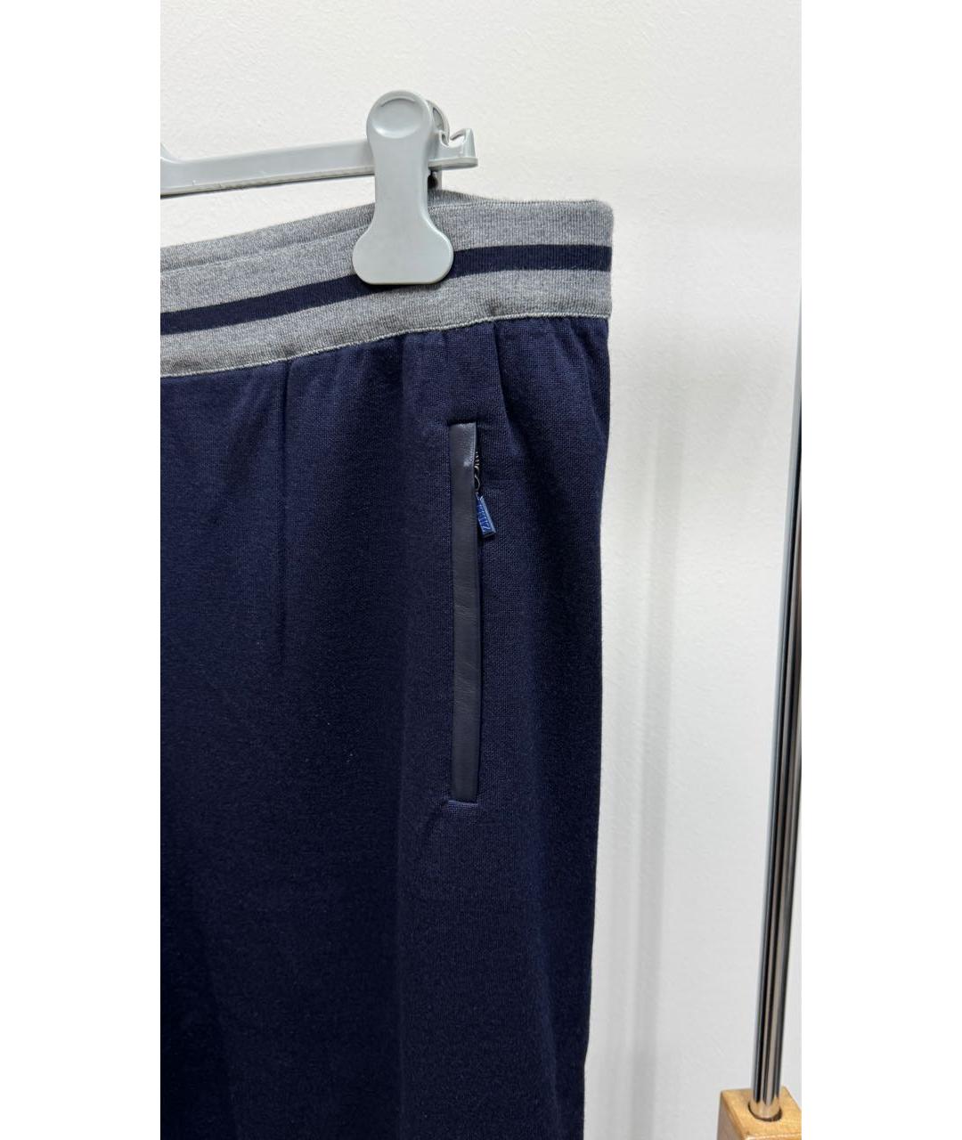 ZILLI Темно-синий шелковый спортивный костюм, фото 6
