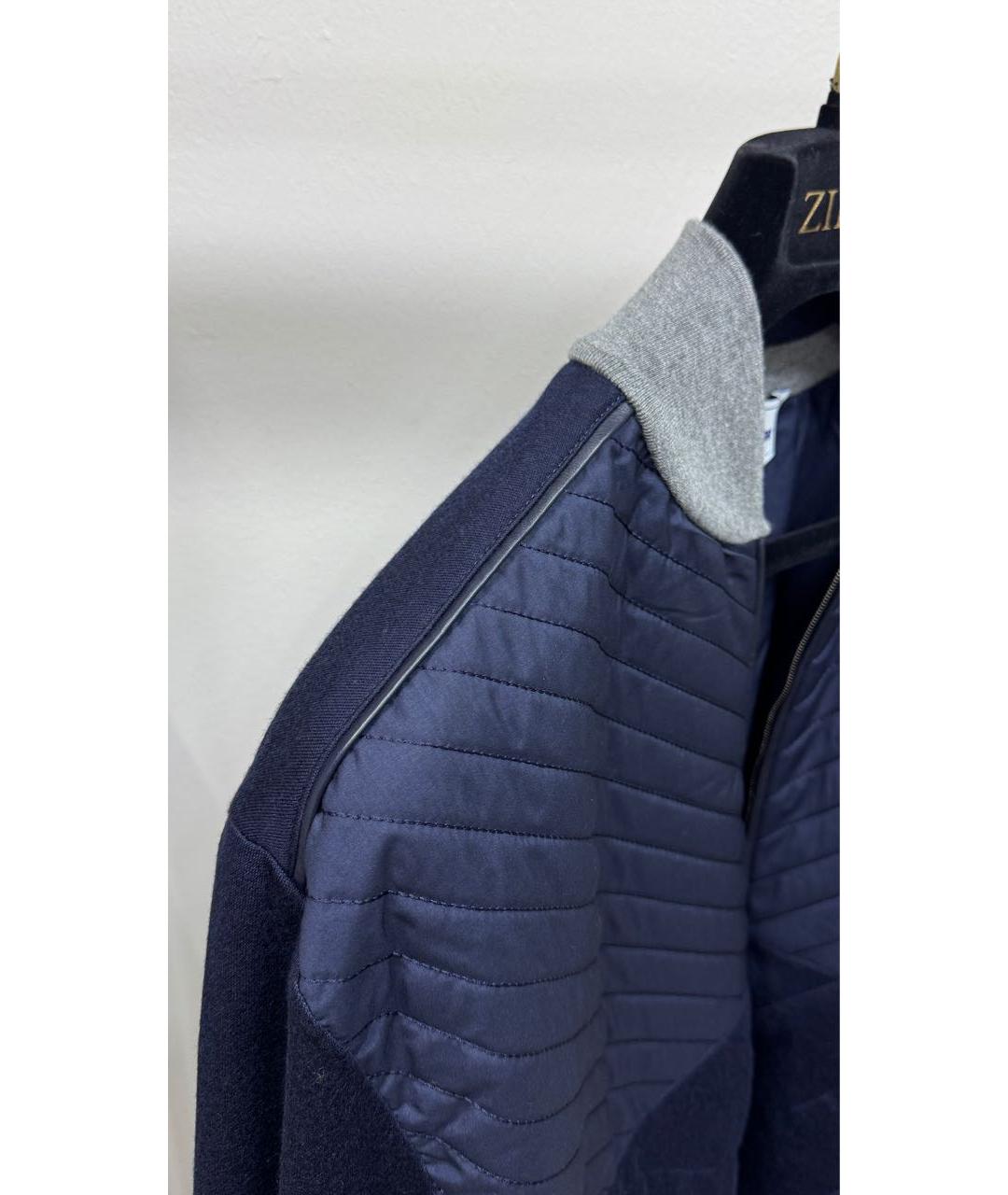 ZILLI Темно-синий шелковый спортивный костюм, фото 3