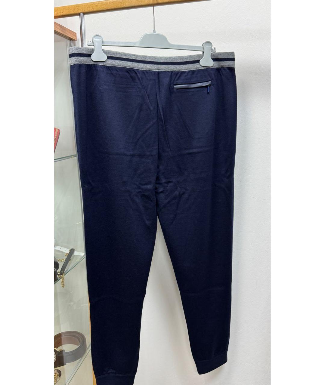 ZILLI Темно-синий шелковый спортивный костюм, фото 8