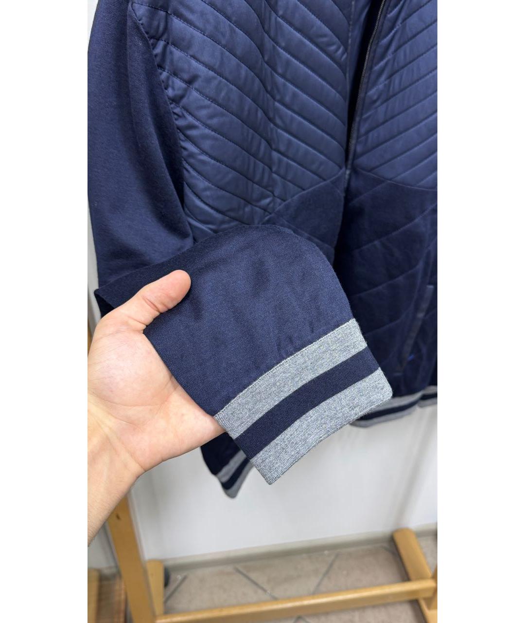 ZILLI Темно-синий шелковый спортивный костюм, фото 4