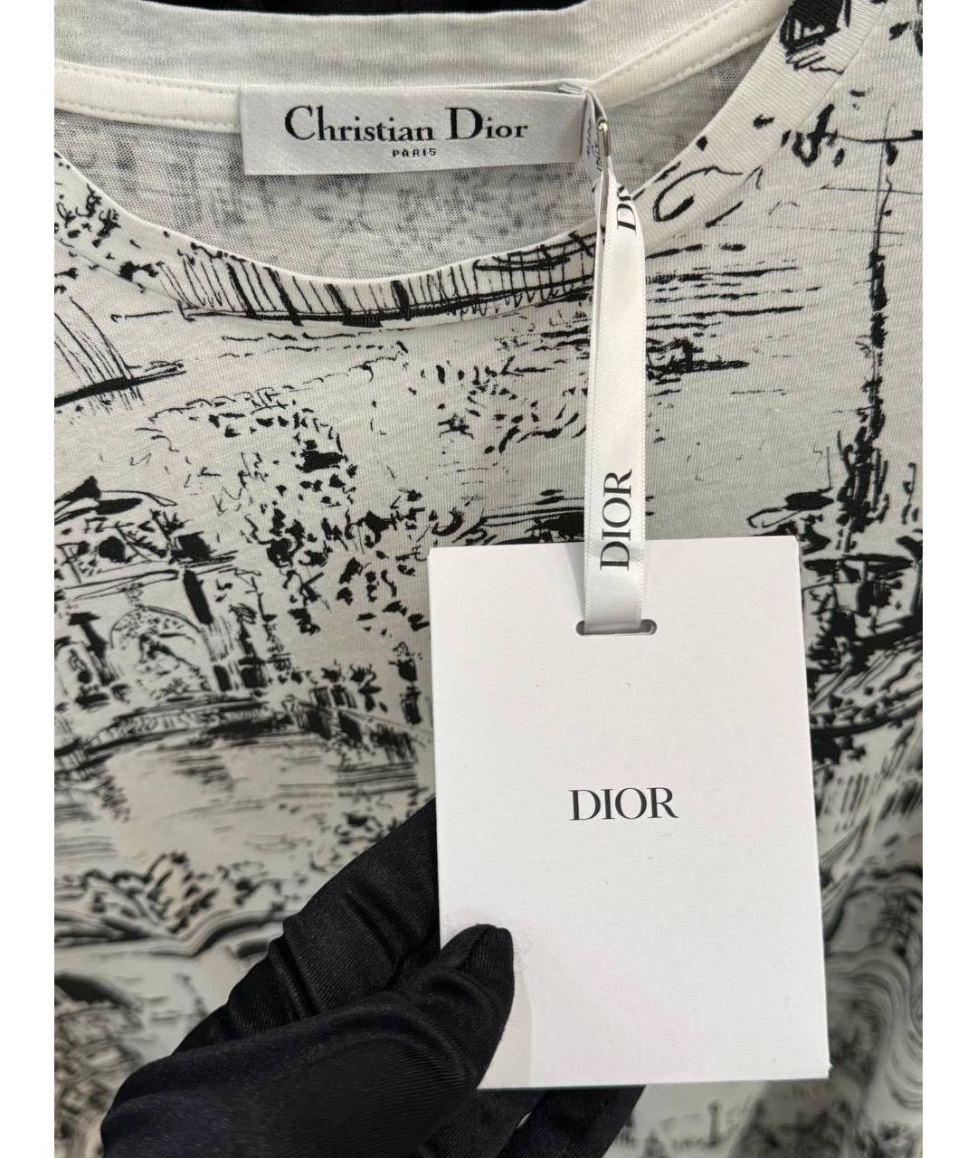 CHRISTIAN DIOR Мульти хлопковая футболка, фото 5