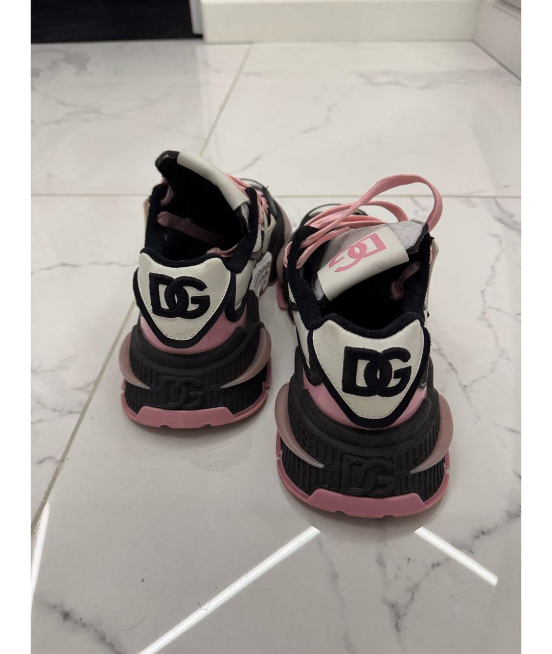 DOLCE&GABBANA Розовые кроссовки, фото 4