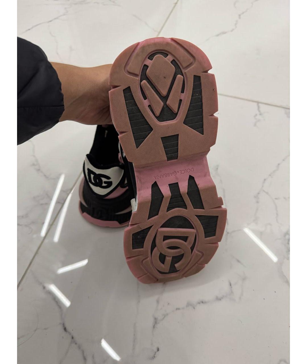 DOLCE&GABBANA Розовые кроссовки, фото 5