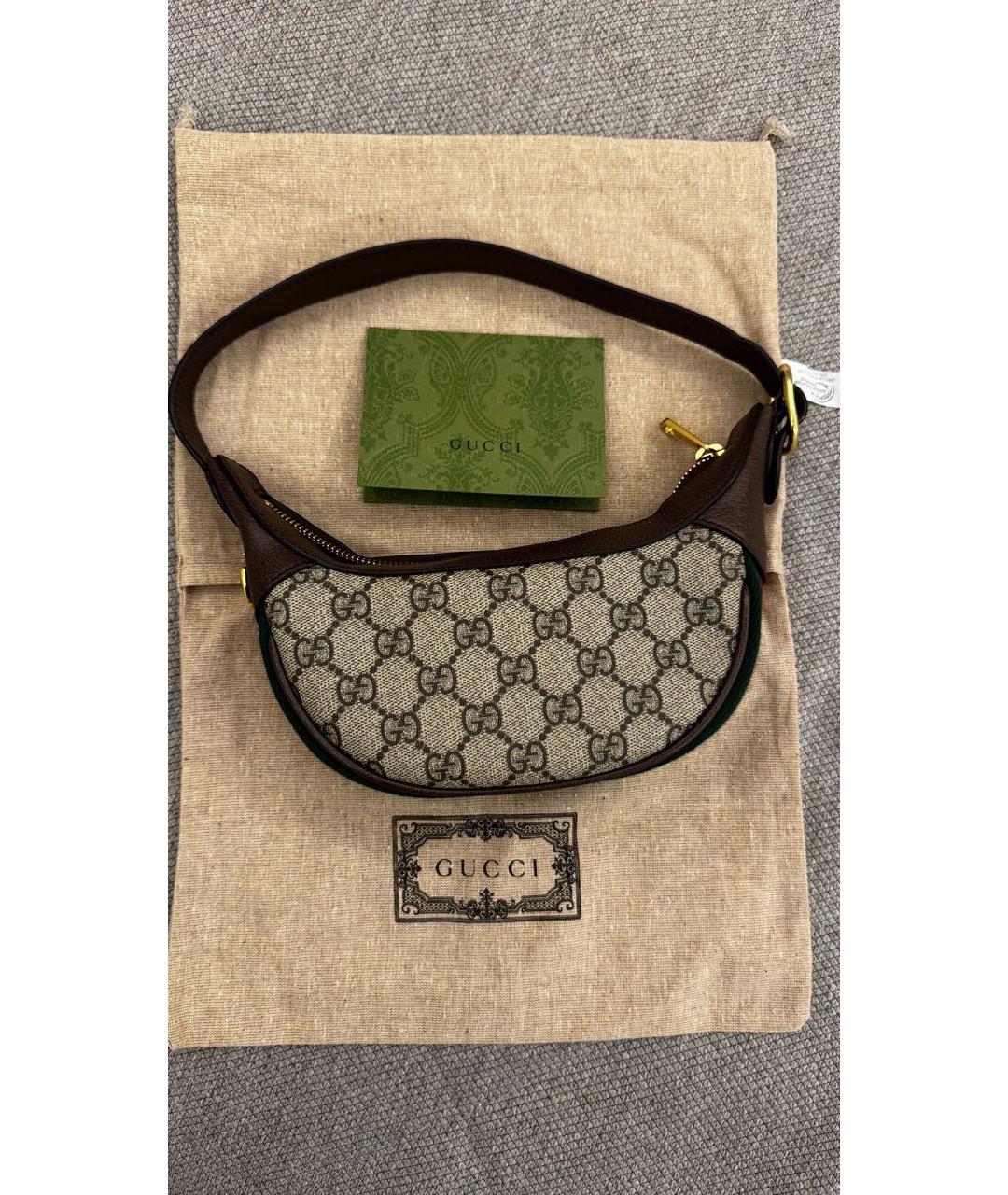 GUCCI Бежевая сумка с короткими ручками, фото 2