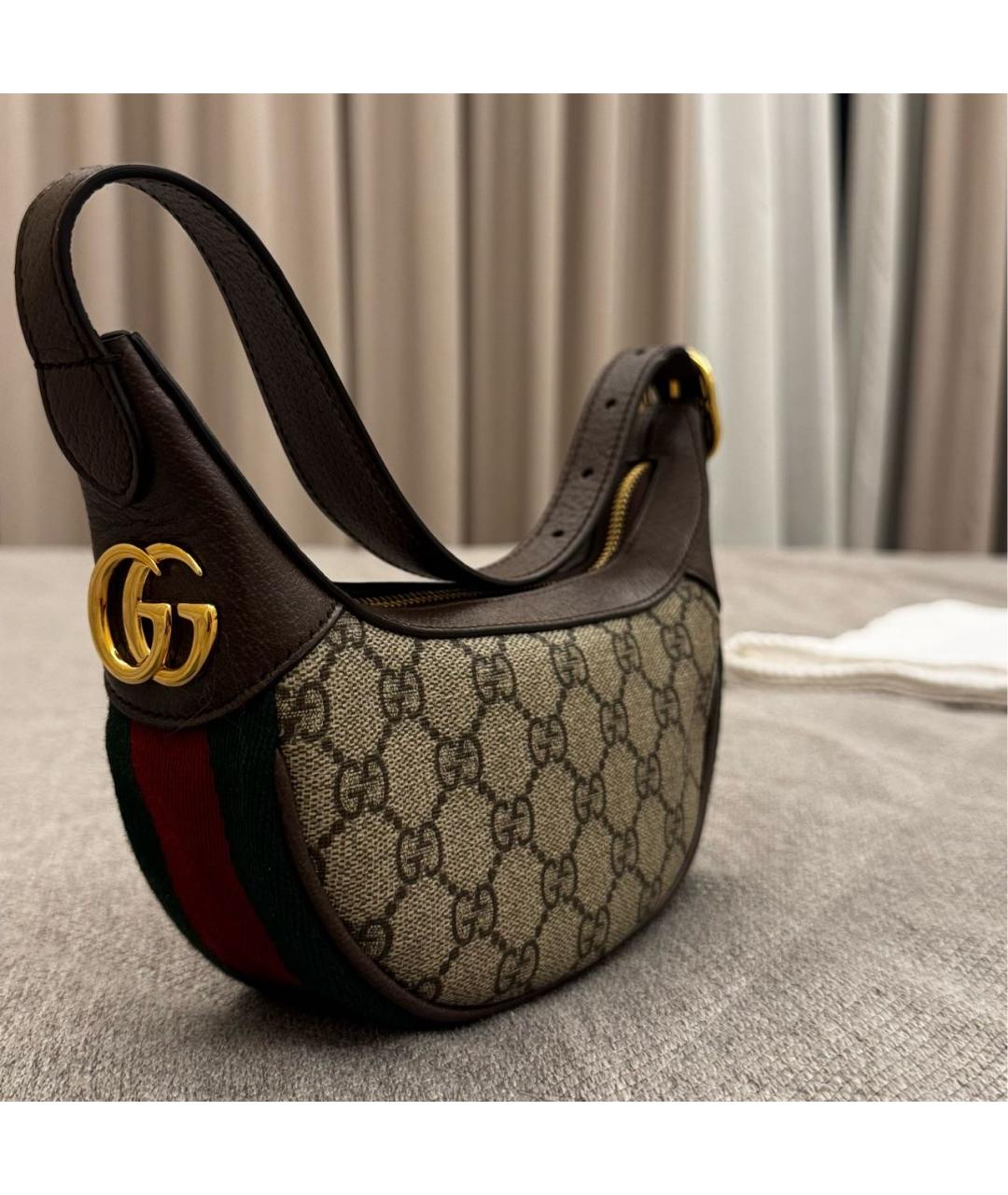 GUCCI Бежевая сумка с короткими ручками, фото 4