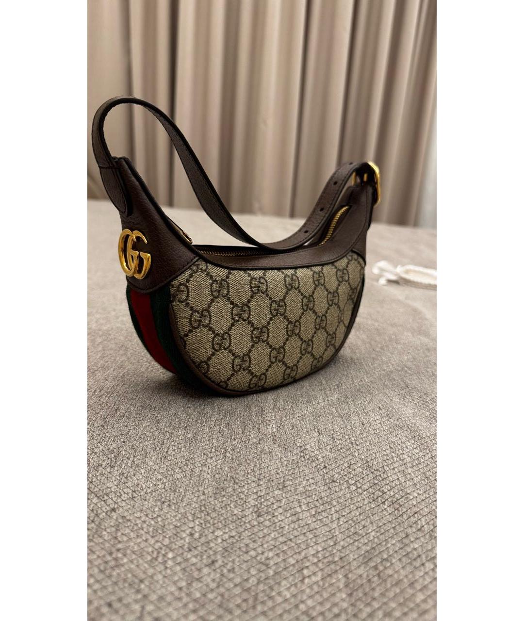 GUCCI Бежевая сумка с короткими ручками, фото 7