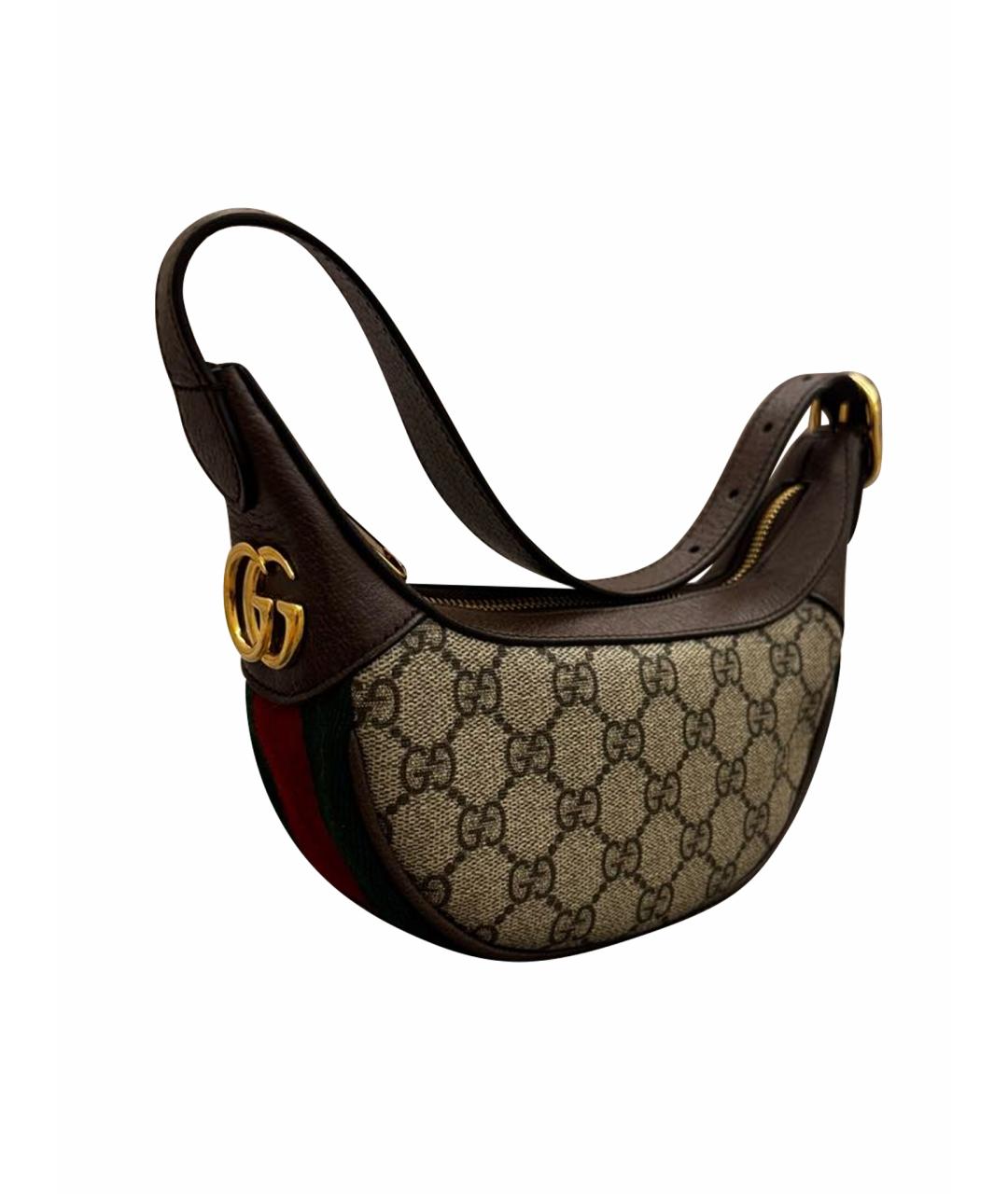 GUCCI Бежевая сумка с короткими ручками, фото 1