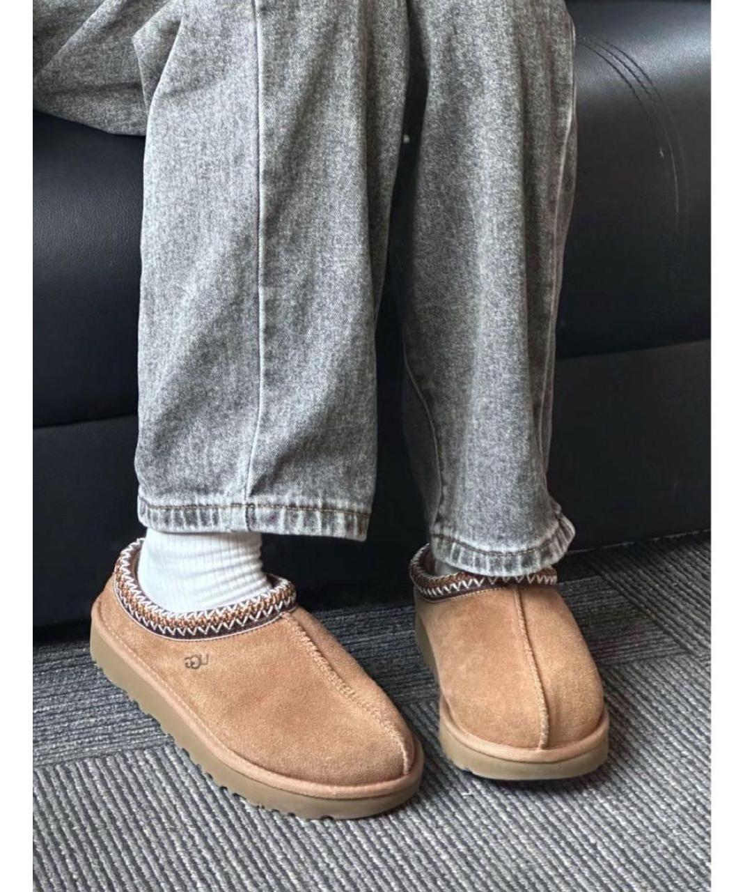 UGG AUSTRALIA Коричневые замшевые мюли, фото 7