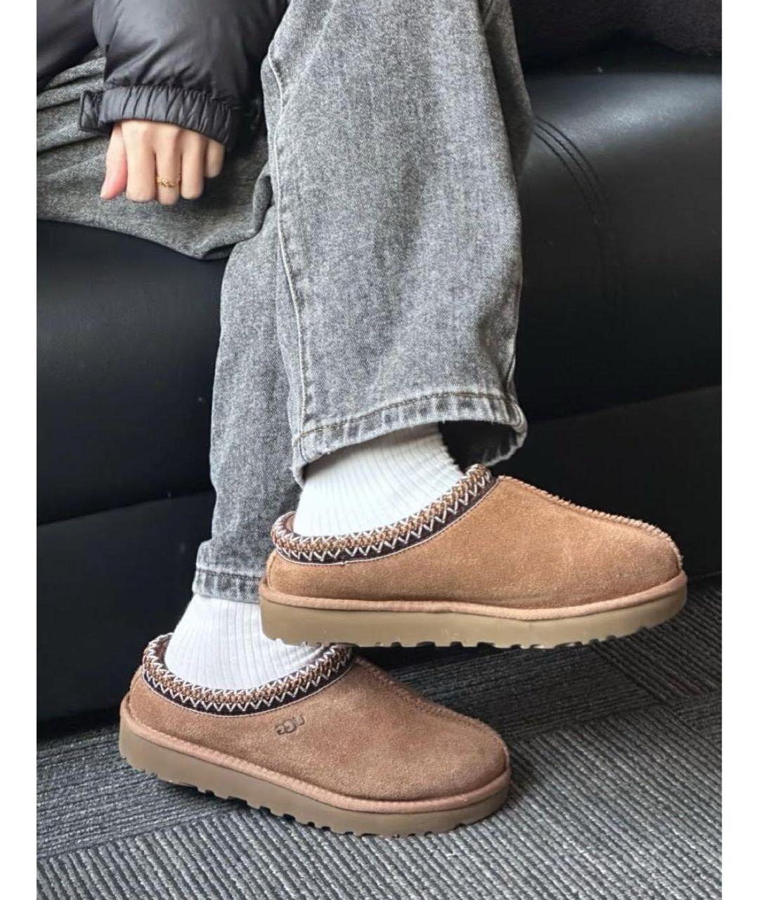 UGG AUSTRALIA Коричневые замшевые мюли, фото 6