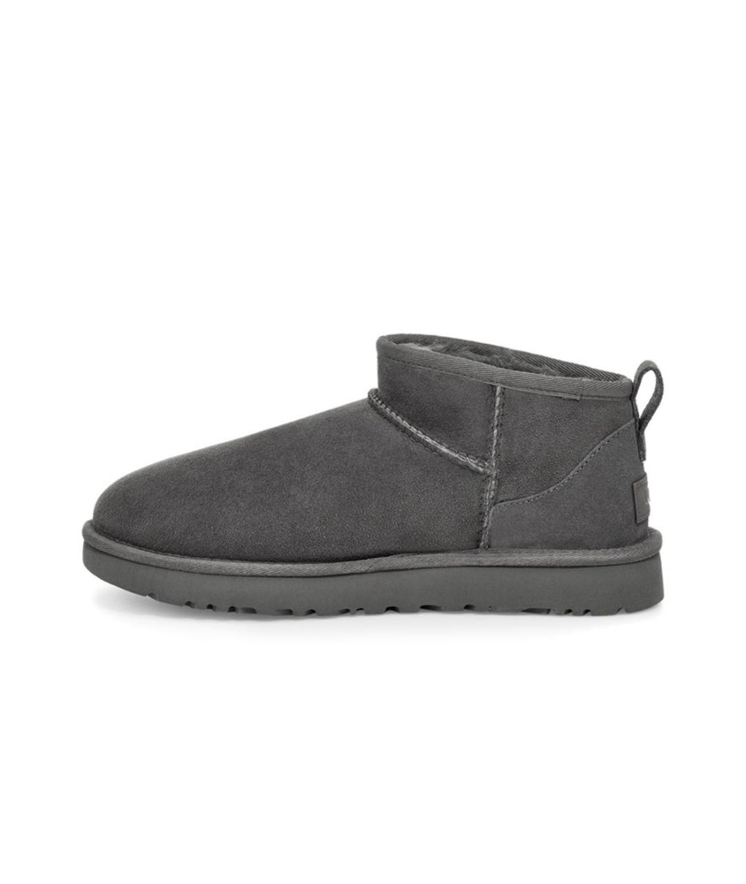 UGG AUSTRALIA Серые замшевые полусапоги, фото 7