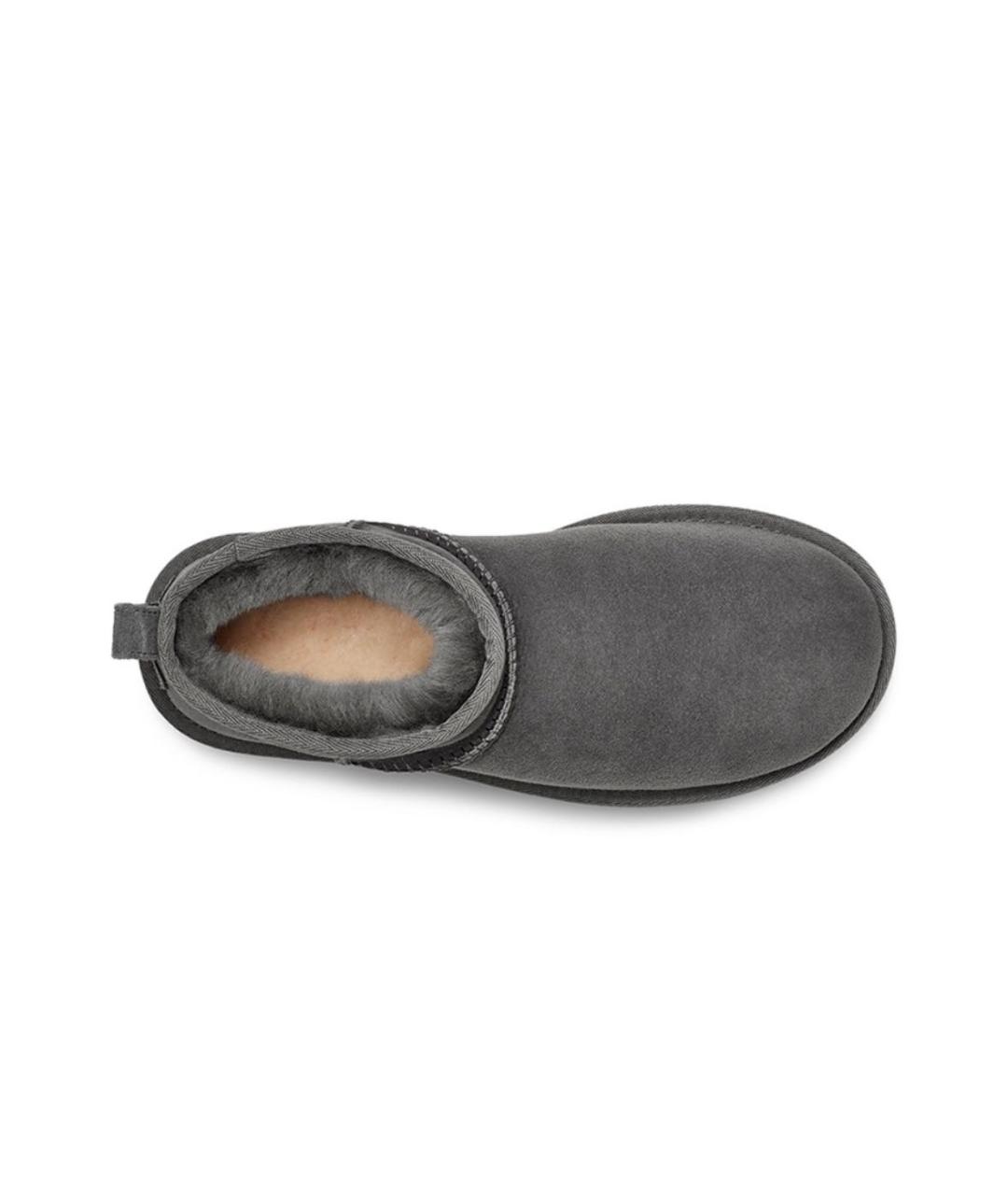 UGG AUSTRALIA Серые замшевые полусапоги, фото 5