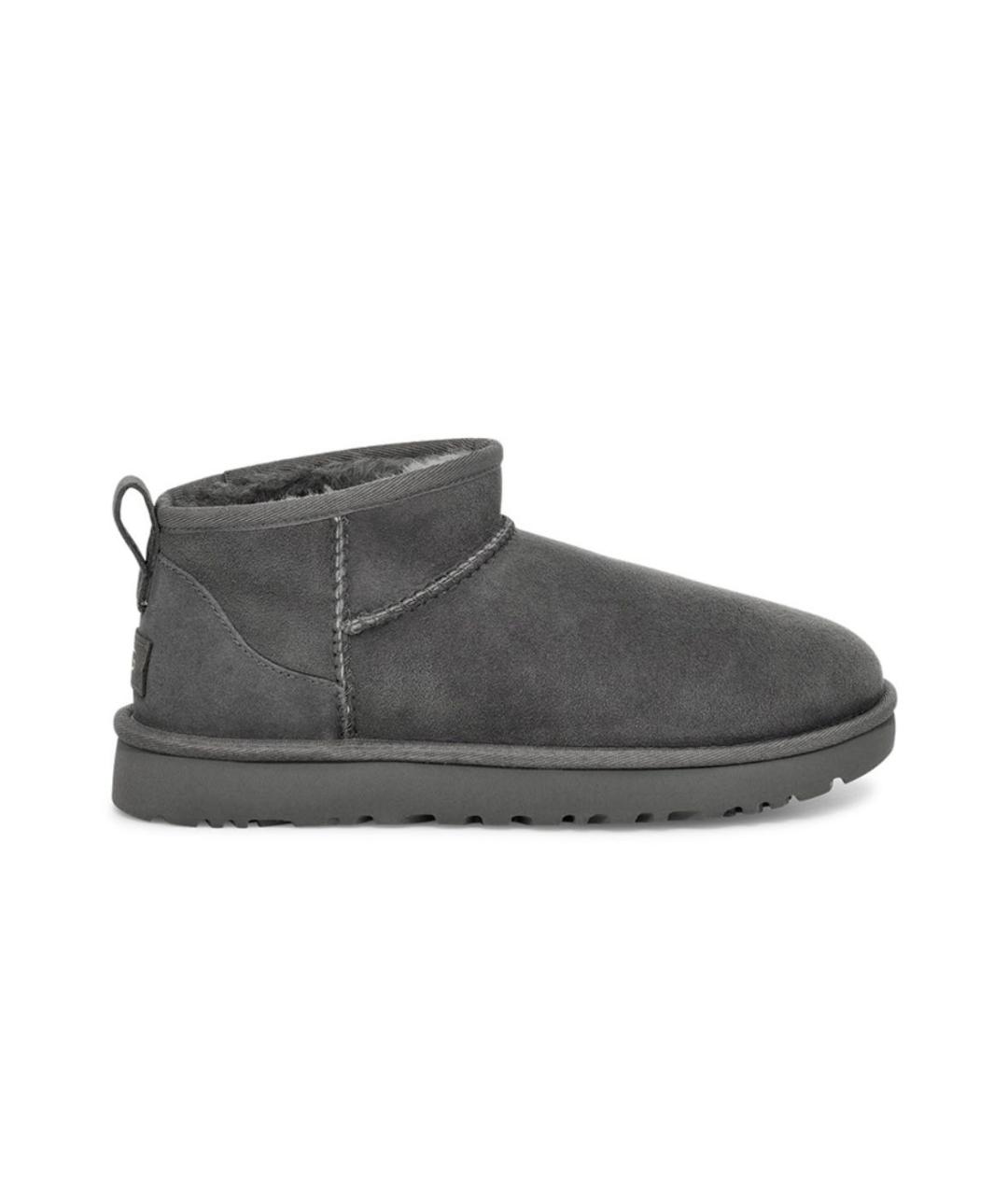 UGG AUSTRALIA Серые замшевые полусапоги, фото 2
