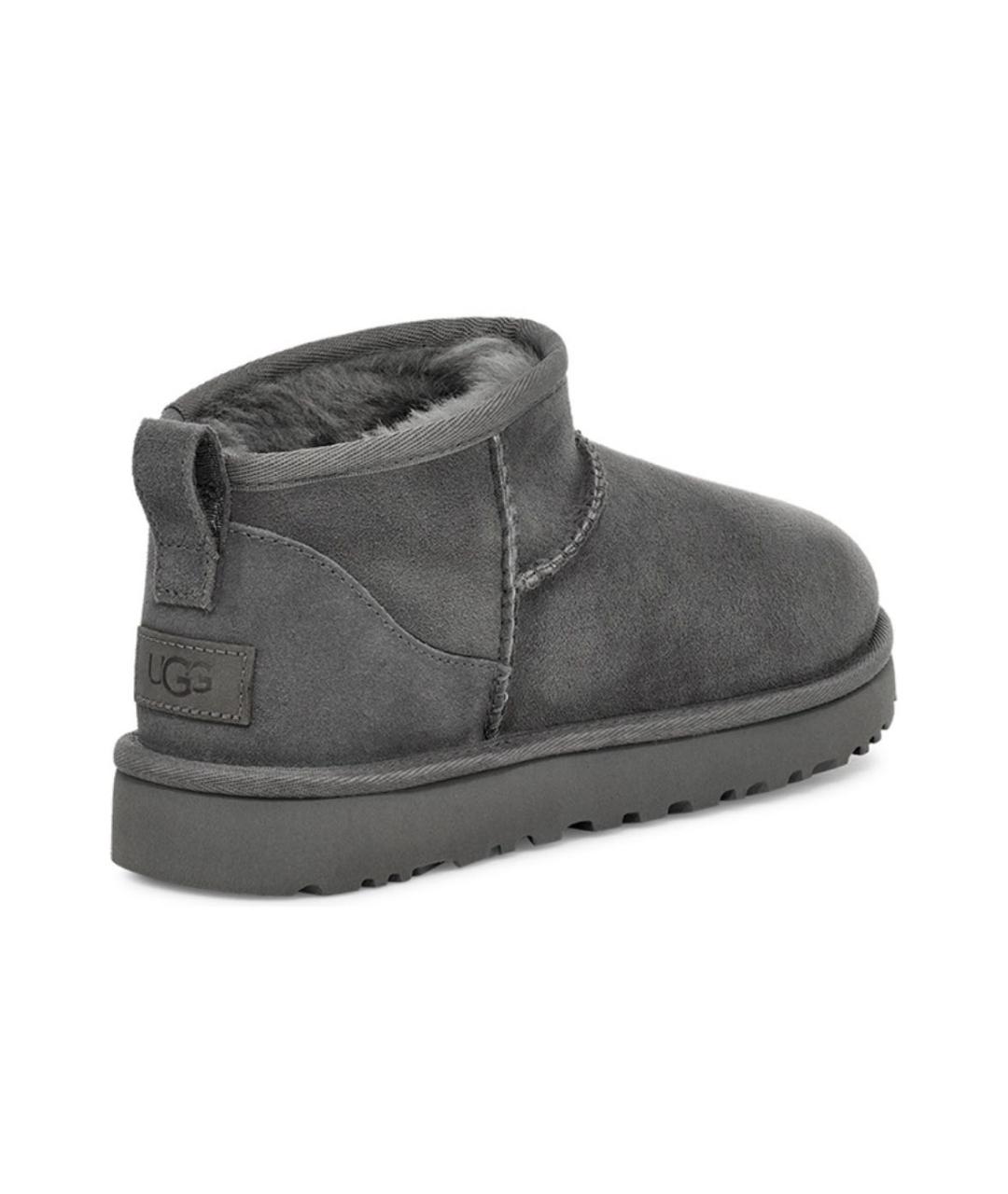 UGG AUSTRALIA Серые замшевые полусапоги, фото 4