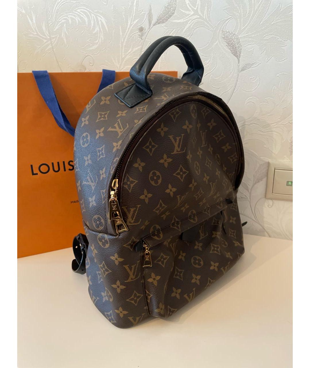 LOUIS VUITTON Коричневый рюкзак, фото 2