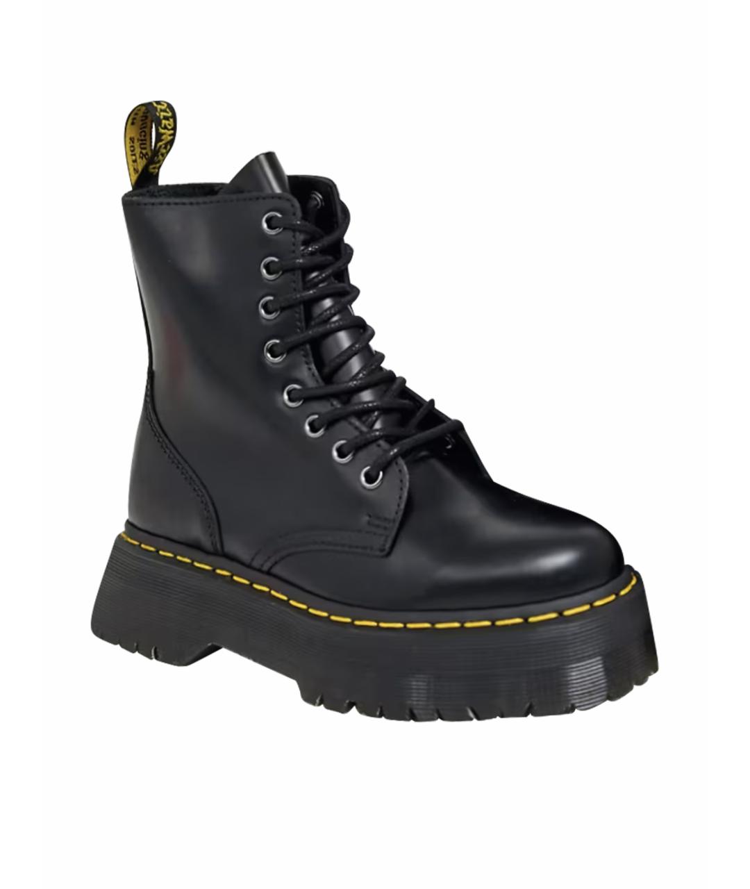 DR. MARTENS Черные кожаные ботинки, фото 1