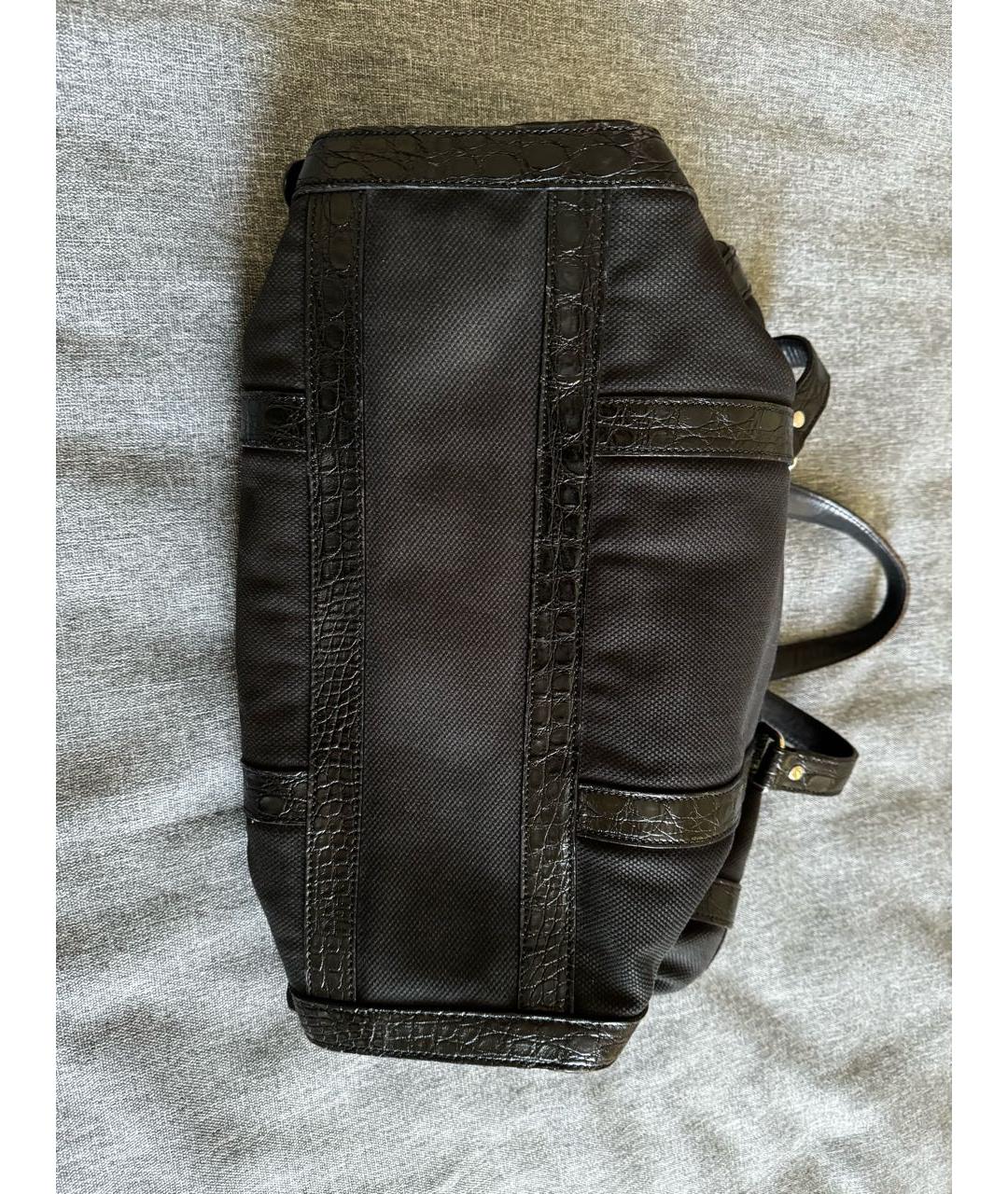 PRADA Черная тканевая сумка тоут, фото 6