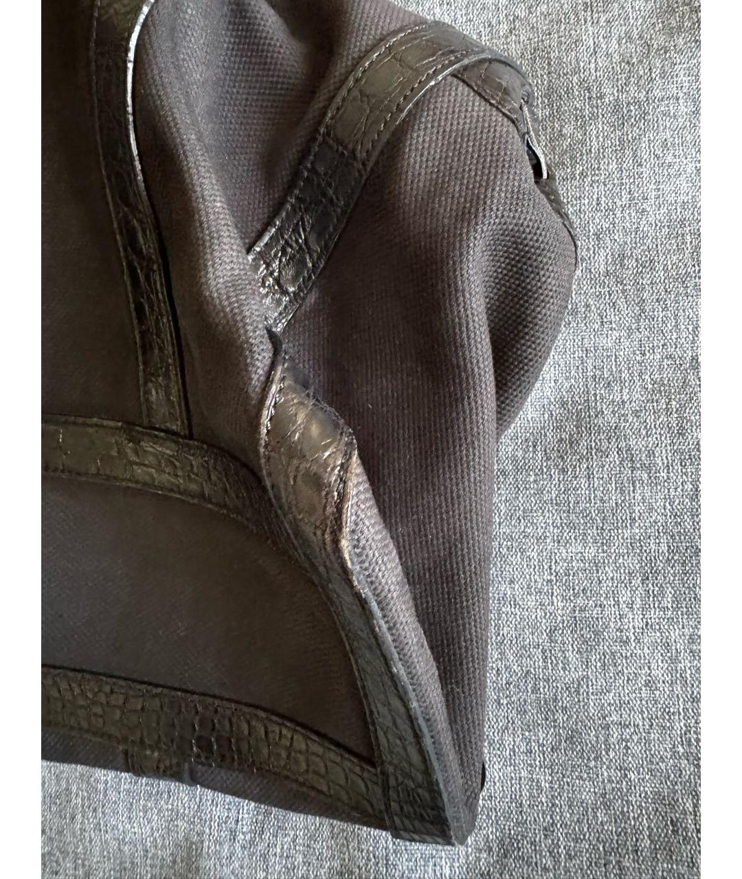 PRADA Черная тканевая сумка тоут, фото 8