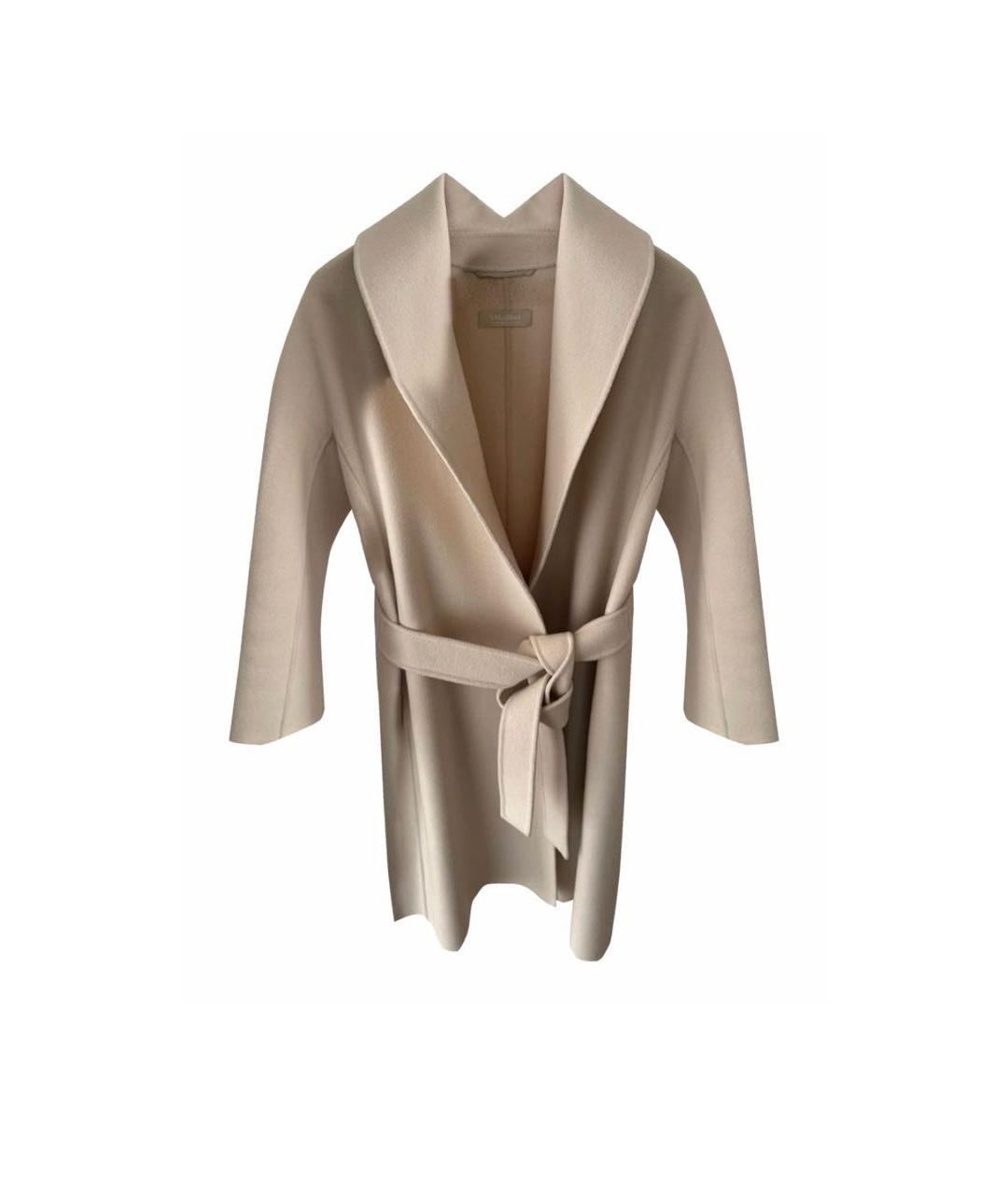 MAX MARA Бежевое шерстяное пальто, фото 1