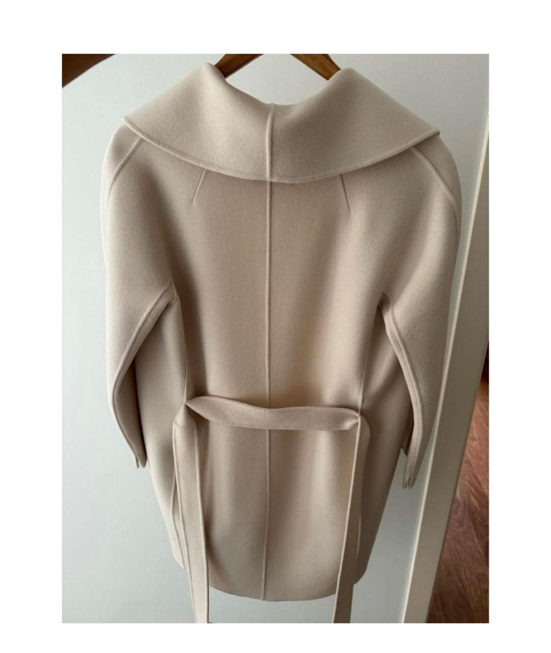 MAX MARA Бежевое шерстяное пальто, фото 2