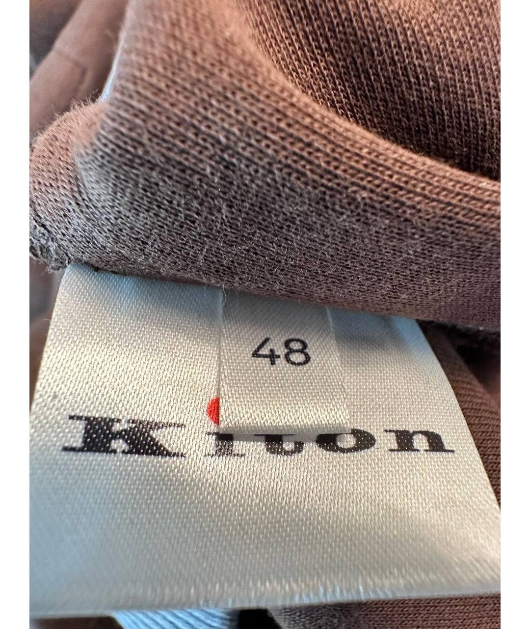 KITON Коричневый хлопковый спортивный костюм, фото 3