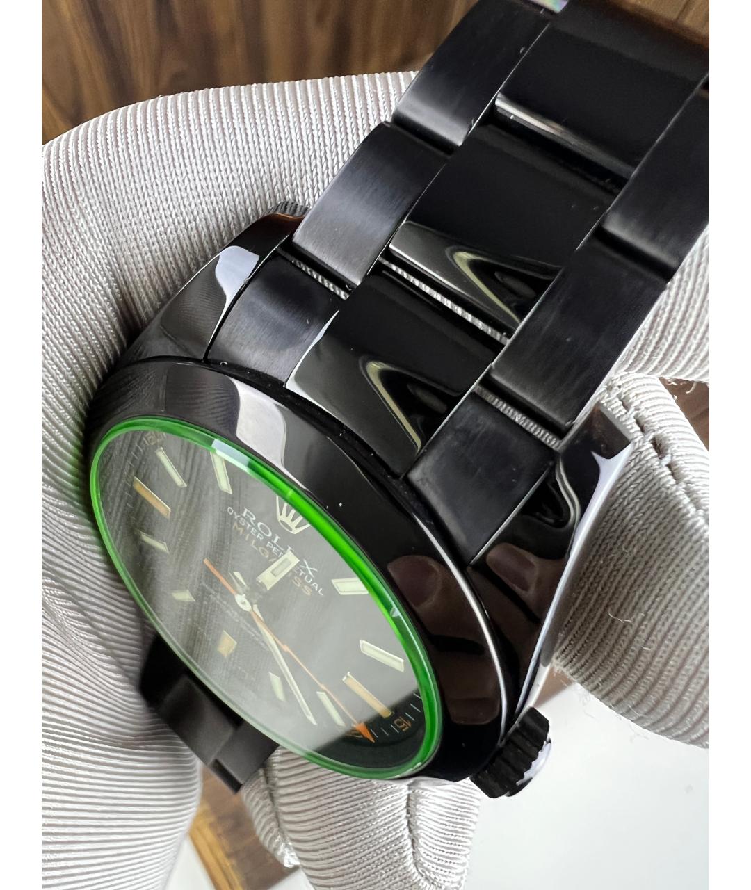 ROLEX Черные часы, фото 9