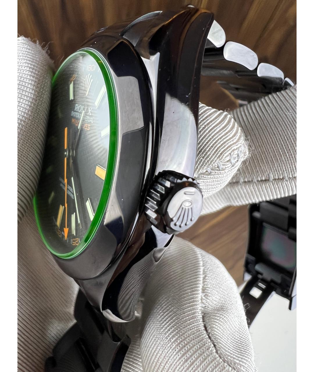 ROLEX Черные часы, фото 7