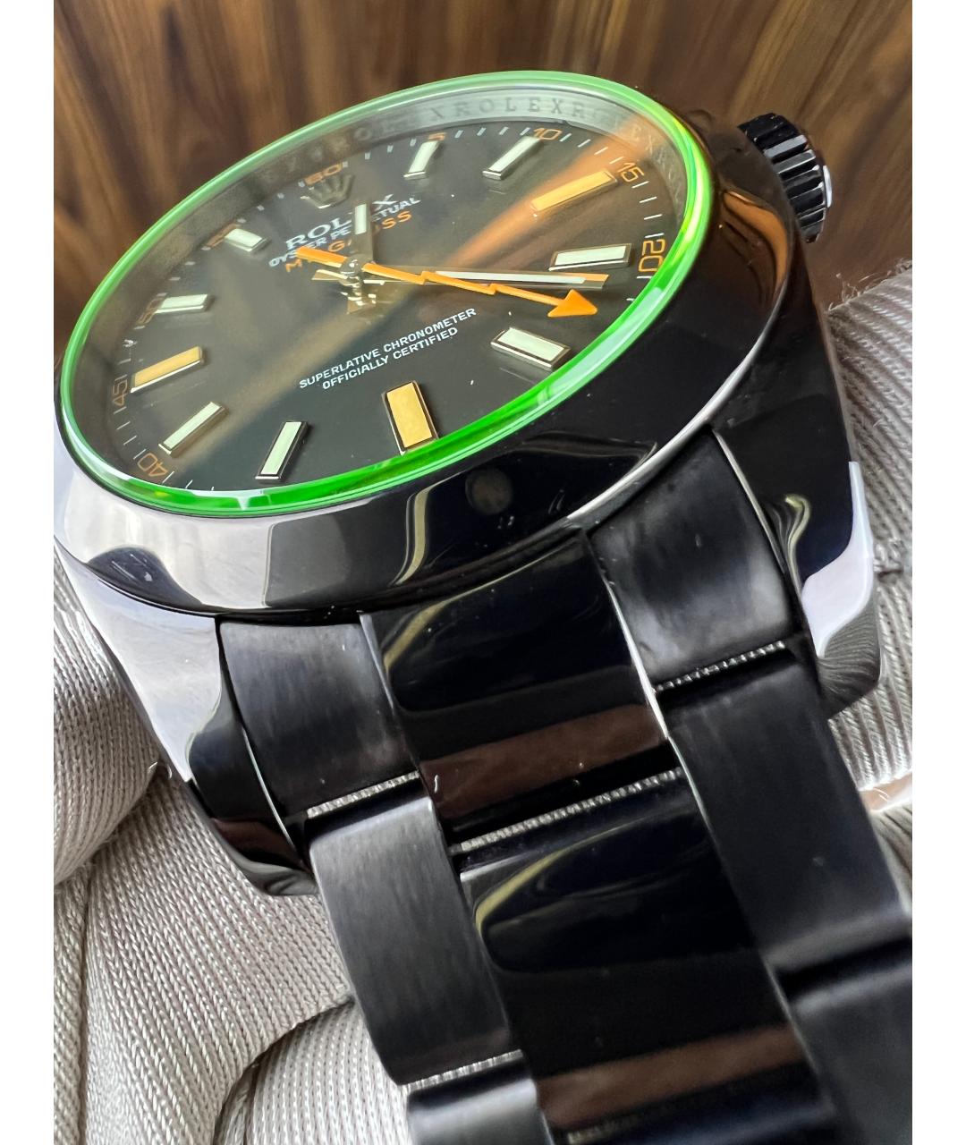 ROLEX Черные часы, фото 6