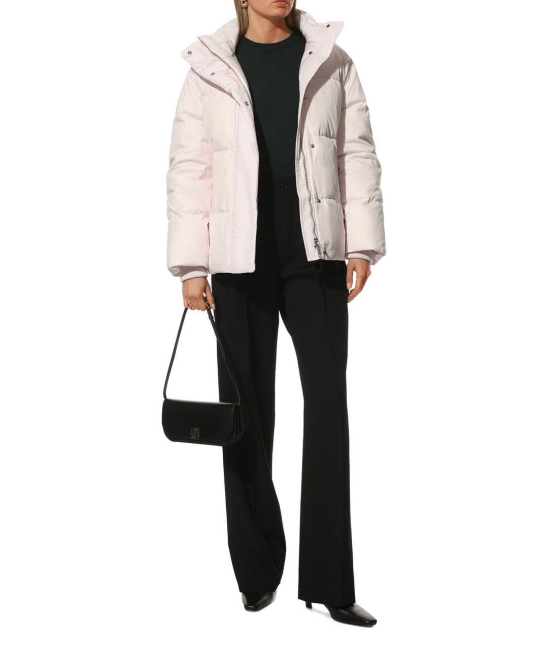 BURBERRY Розовый полиэстеровый пуховик, фото 4