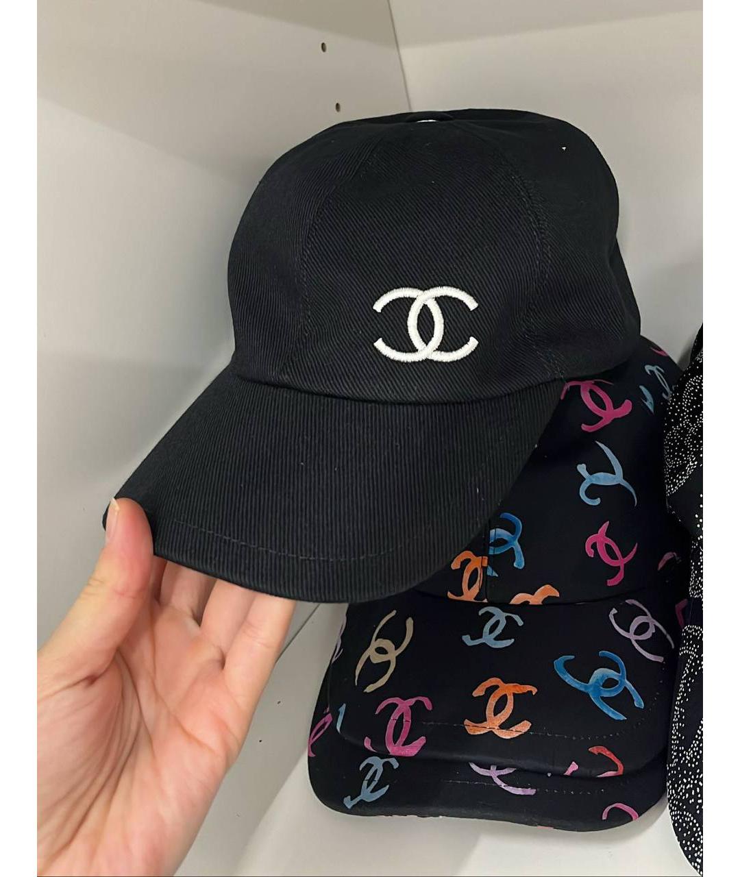 CHANEL Черная кепка, фото 3