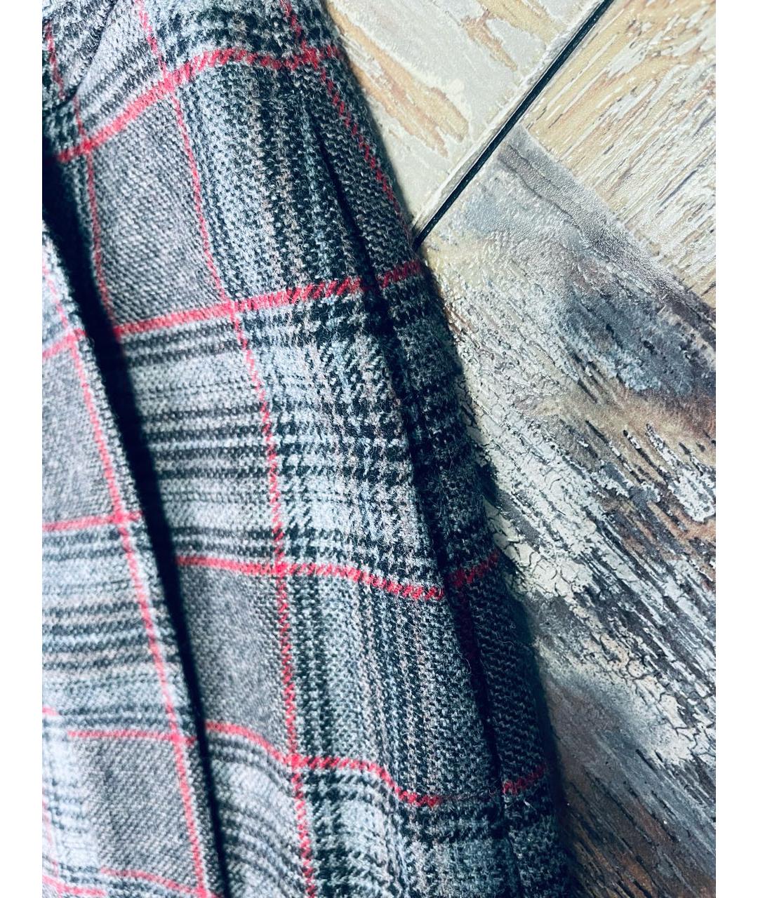 MAX&CO Серая шерстяная юбка мини, фото 4