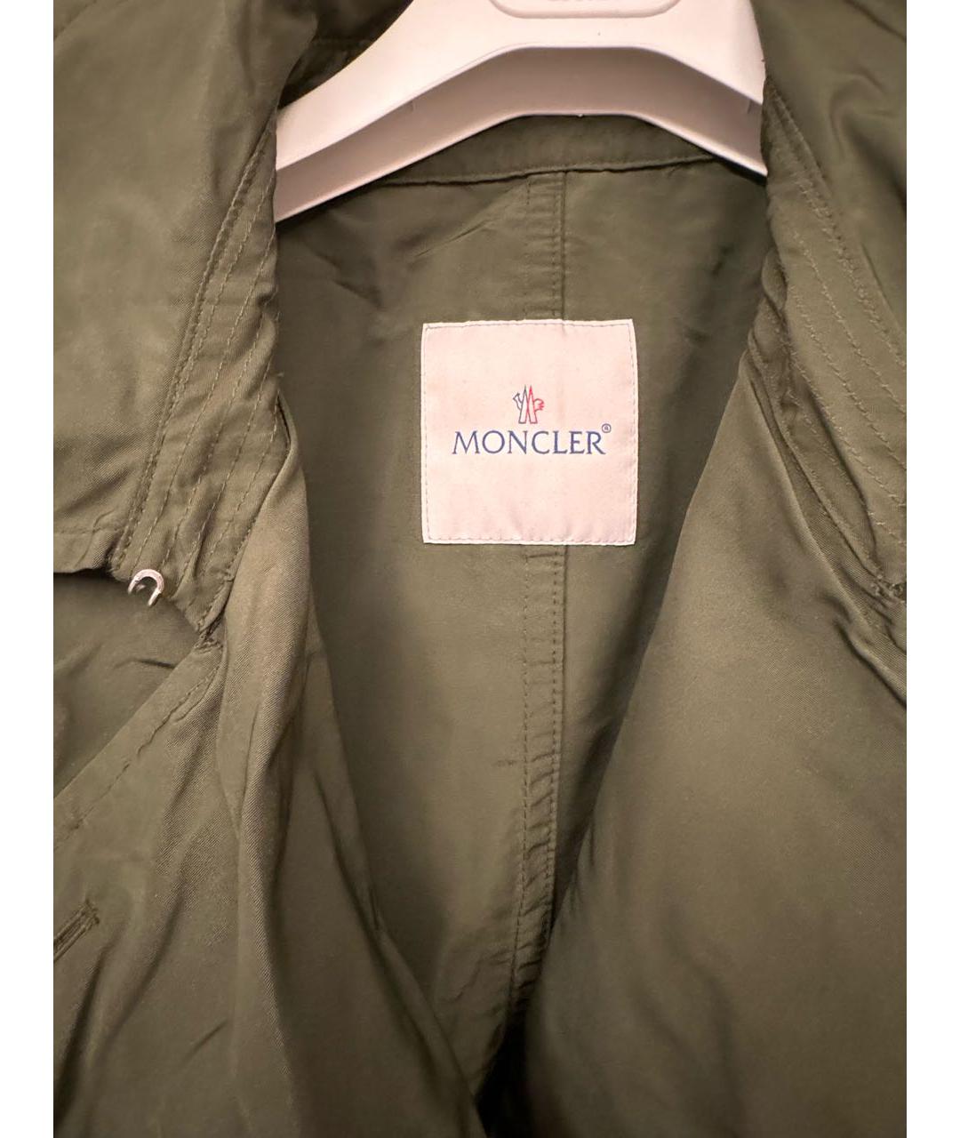 MONCLER Хаки тренч/плащ, фото 4