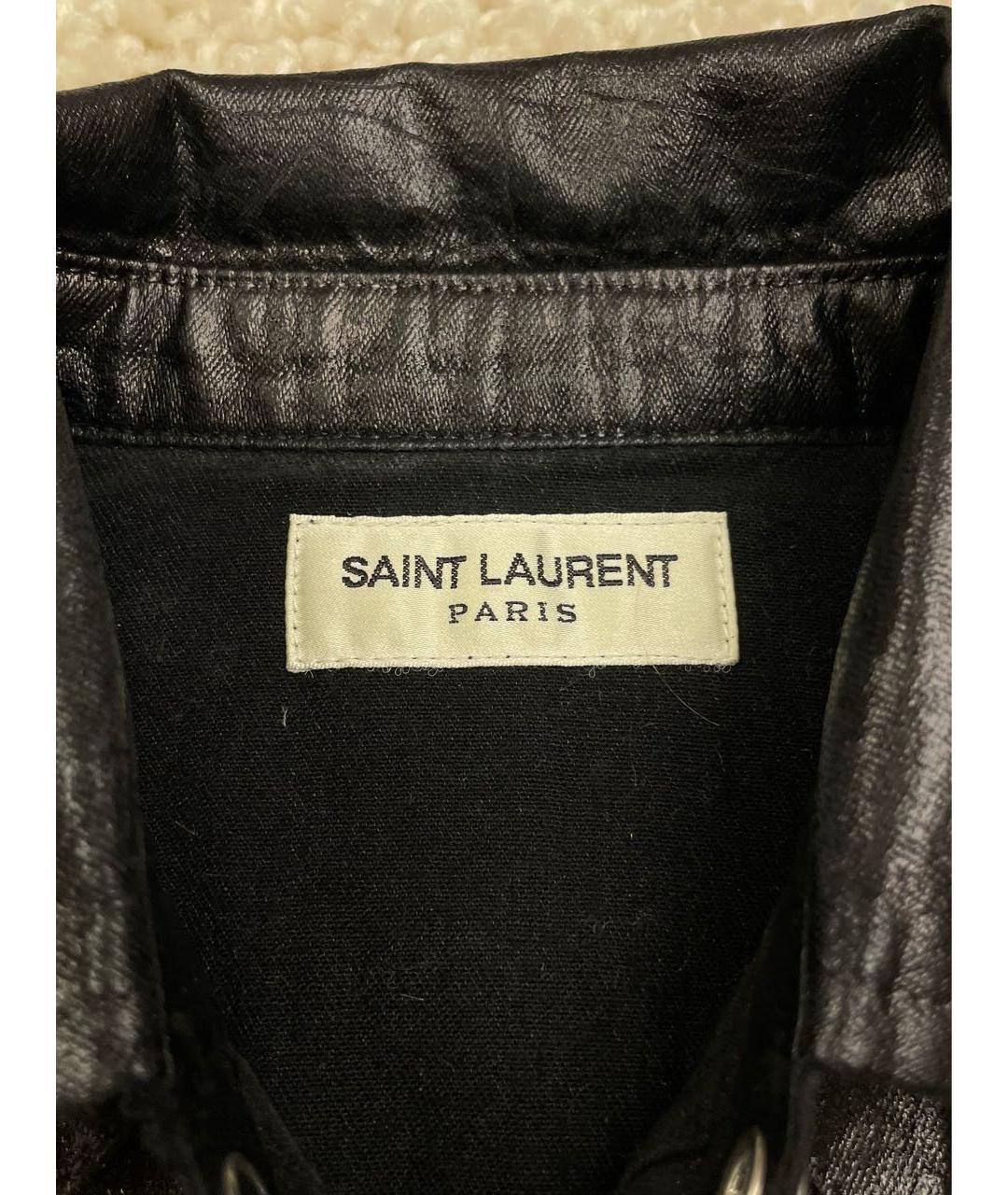 SAINT LAURENT Черная рубашка, фото 4