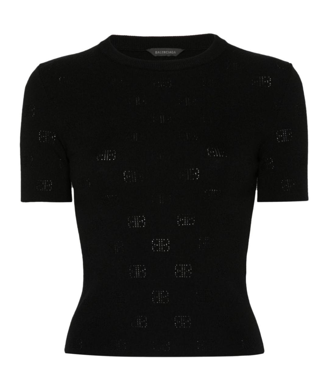 BALENCIAGA Черная футболка, фото 1