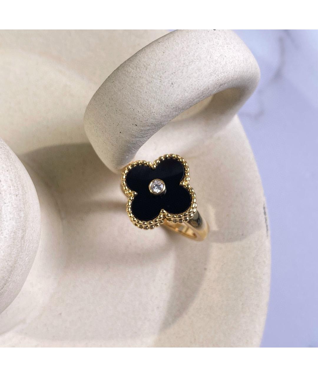VAN CLEEF & ARPELS Черное кольцо из желтого золота, фото 3