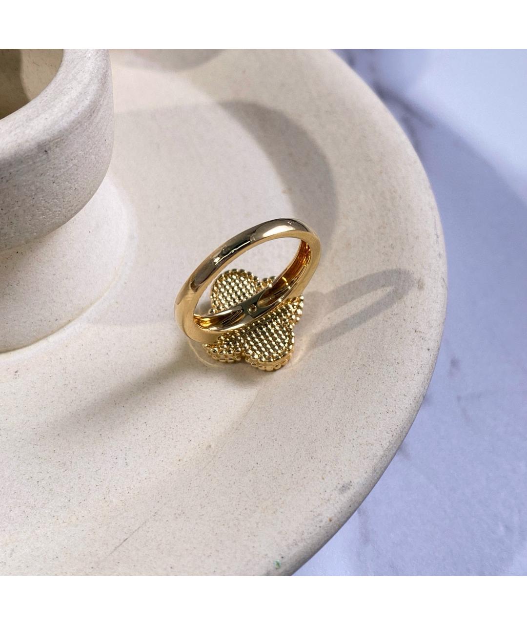 VAN CLEEF & ARPELS Черное кольцо из желтого золота, фото 4