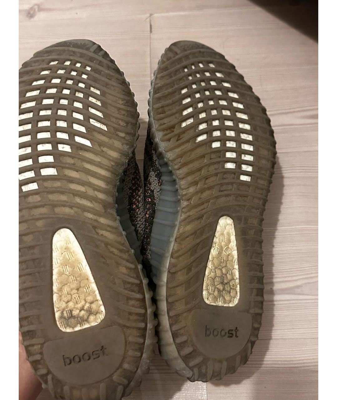 ADIDAS YEEZY Серые текстильные кроссовки, фото 3