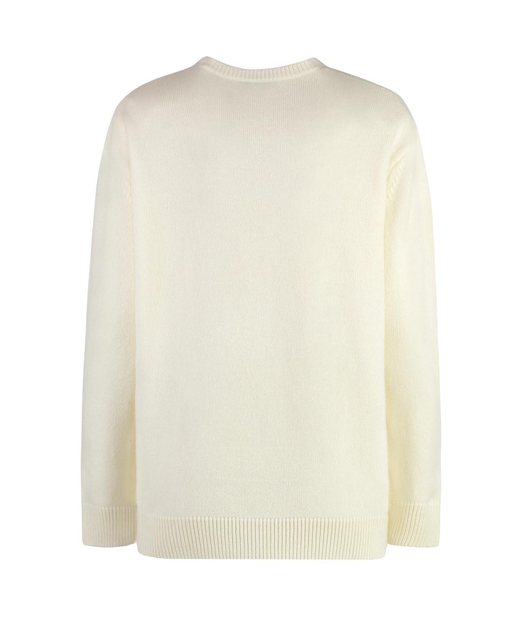 MAX MARA Белый кашемировый джемпер / свитер, фото 2