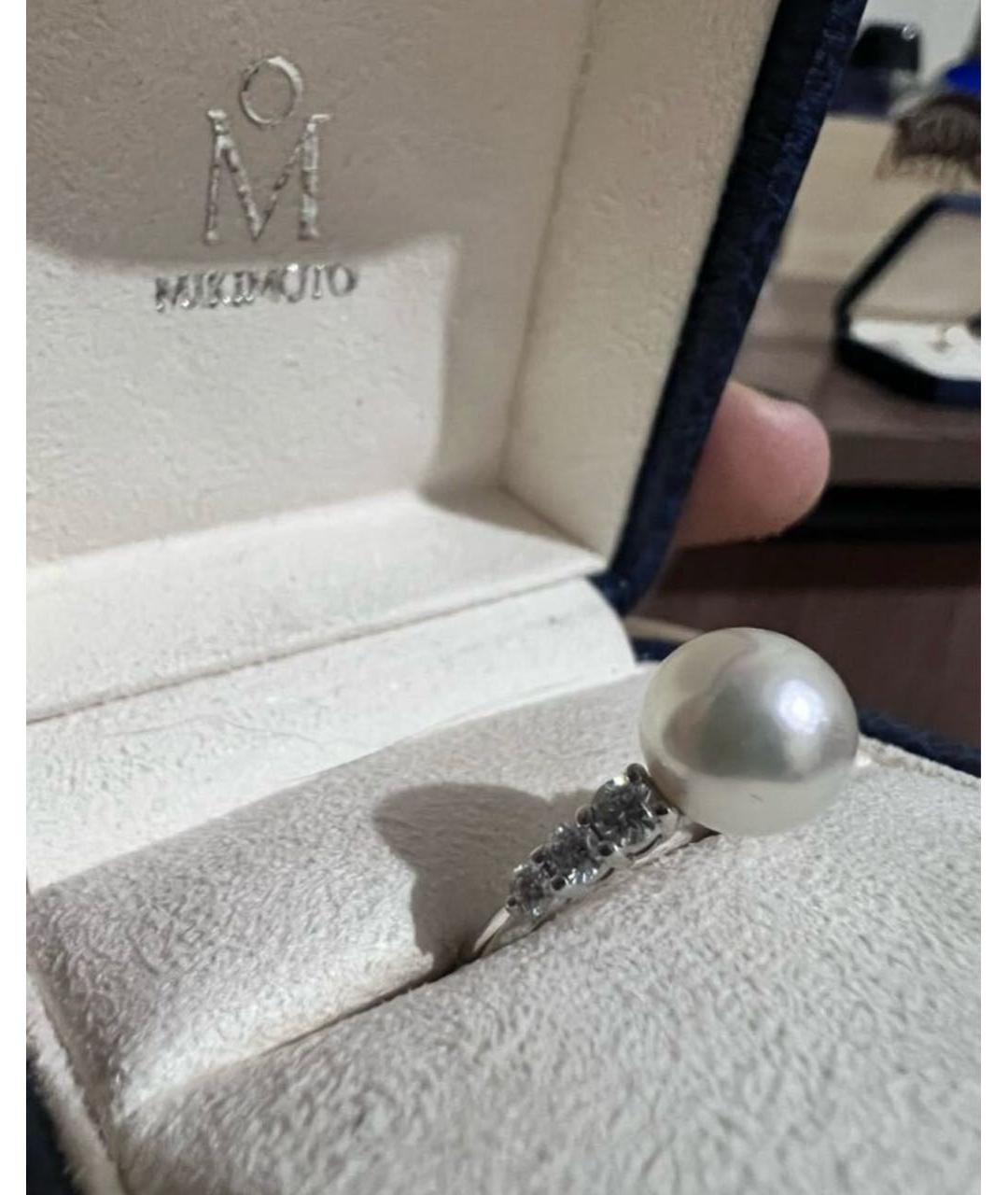 Mikimoto Серебряное жемчужное кольцо, фото 6