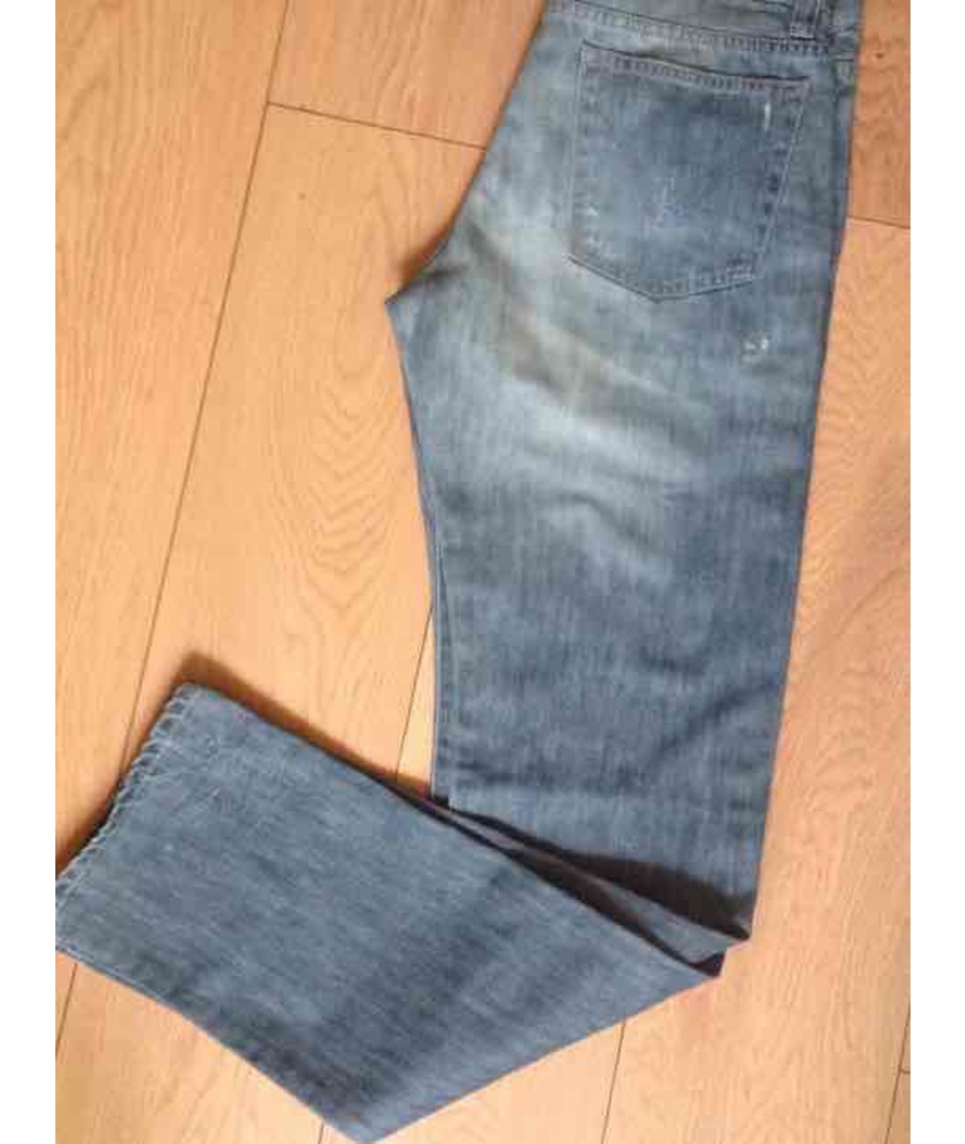 KENZO Голубые хлопковые прямые джинсы, фото 2