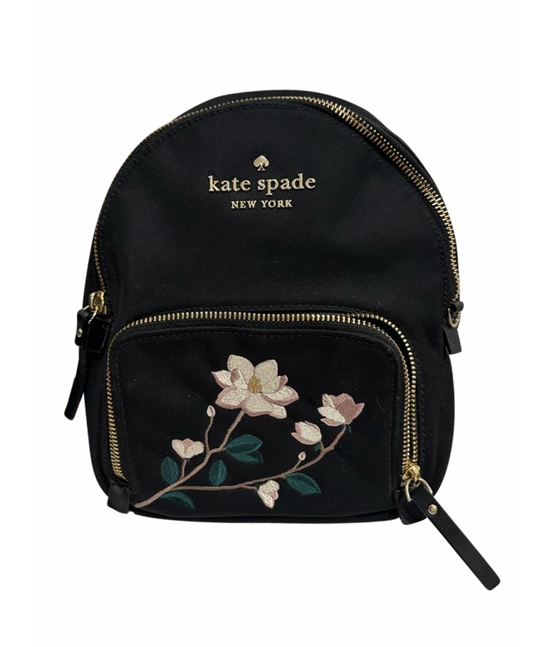 KATE SPADE Черный тканевый рюкзак, фото 1