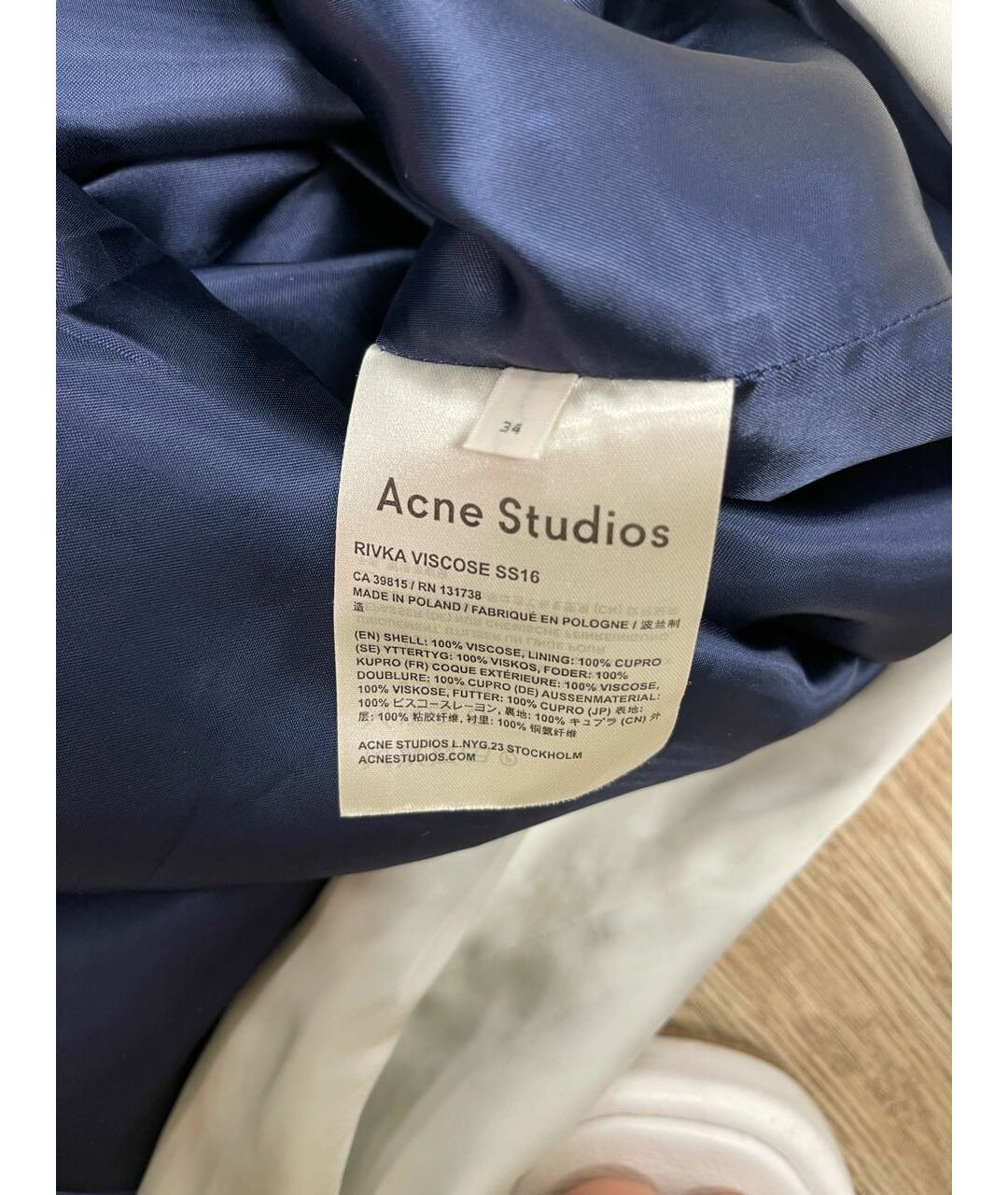 ACNE STUDIOS Серое шелковое вечернее платье, фото 3