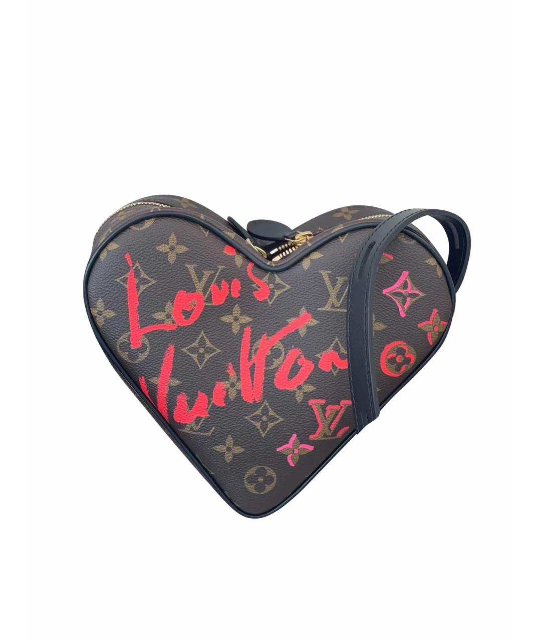 LOUIS VUITTON Коричневая кожаная сумка через плечо, фото 1