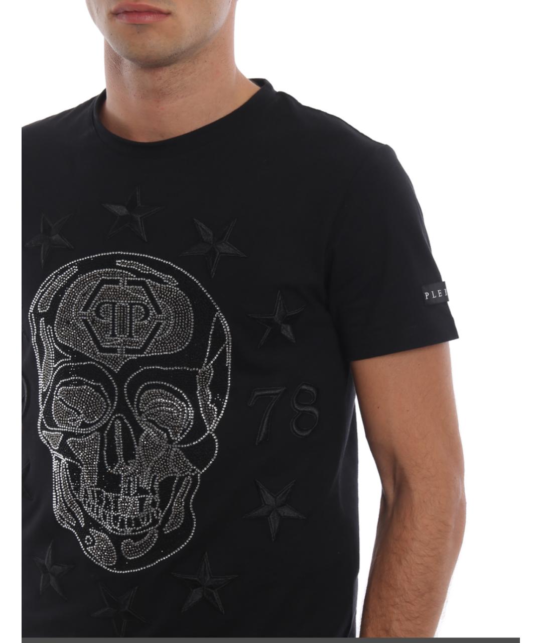 PHILIPP PLEIN Черная хлопковая футболка, фото 7