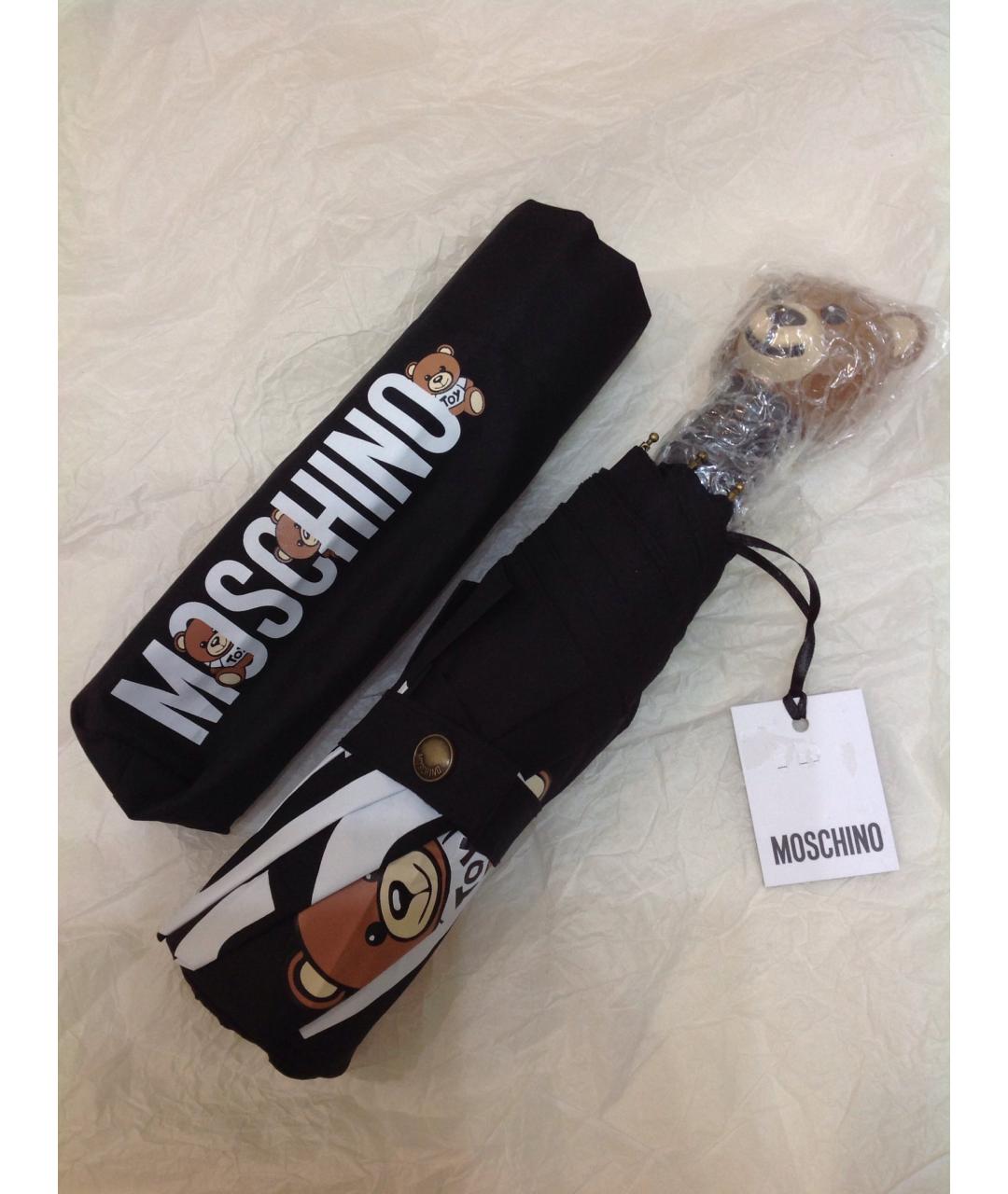 BOUTIQUE MOSCHINO Черный зонт, фото 5