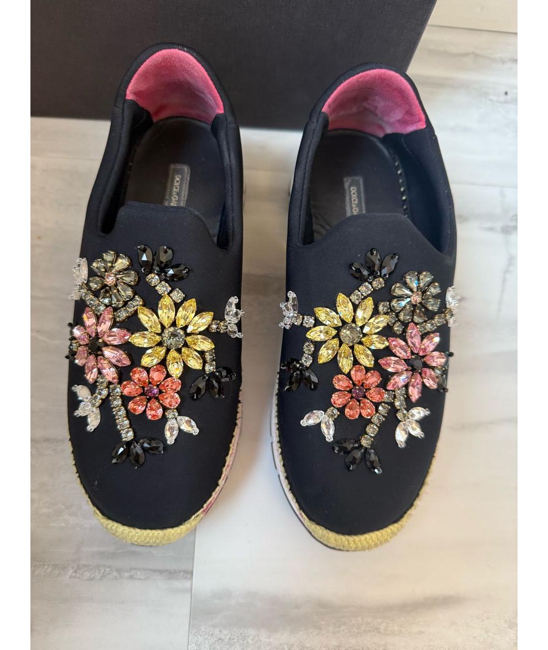 DOLCE&GABBANA Черные кроссовки, фото 5