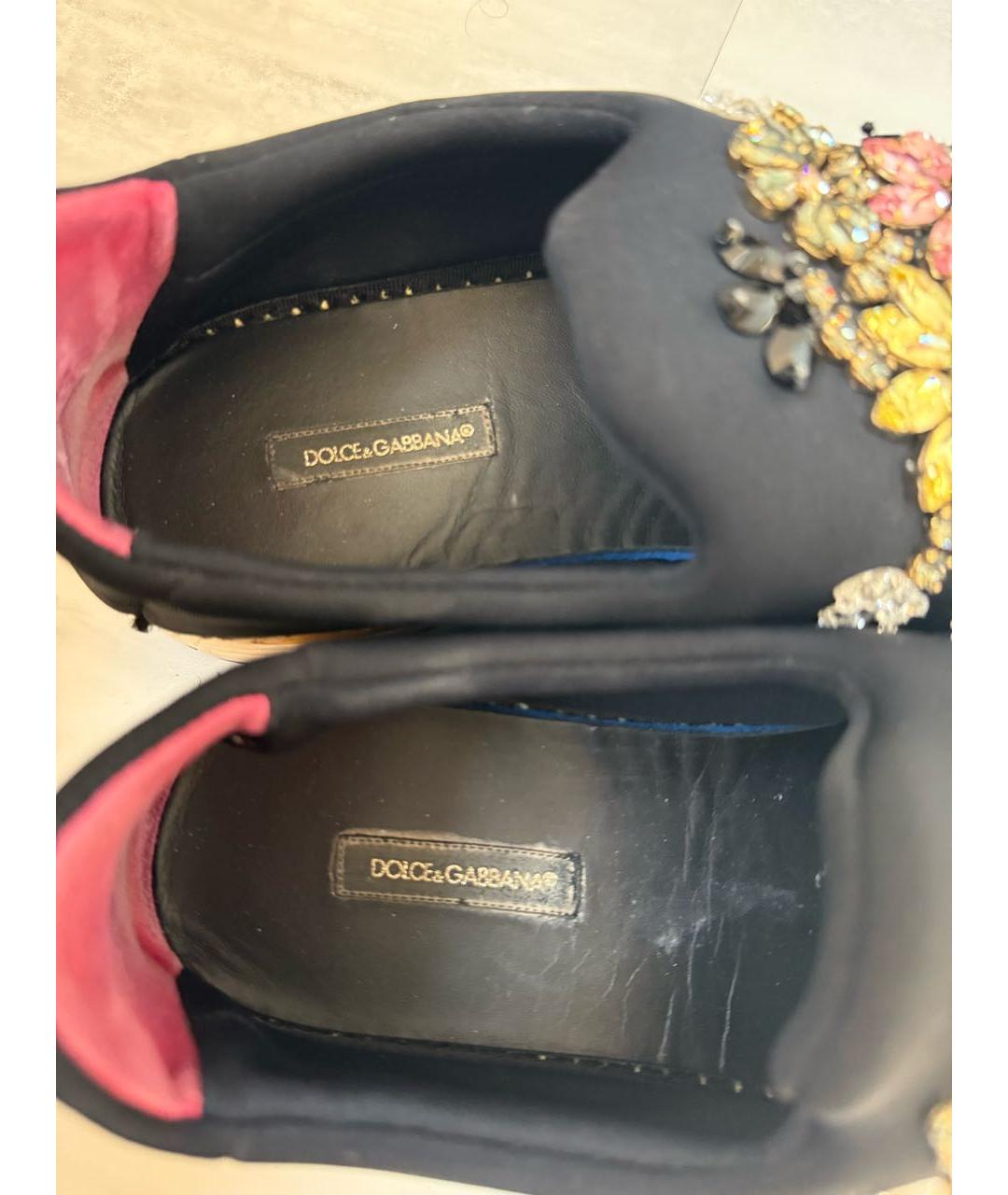 DOLCE&GABBANA Черные кроссовки, фото 4