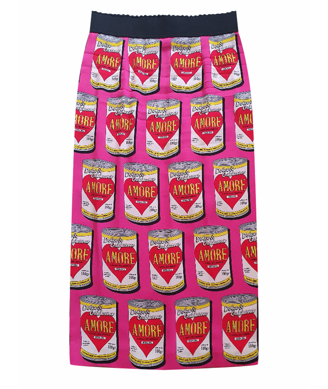 DOLCE&GABBANA Мульти шелковая юбка миди, фото 1