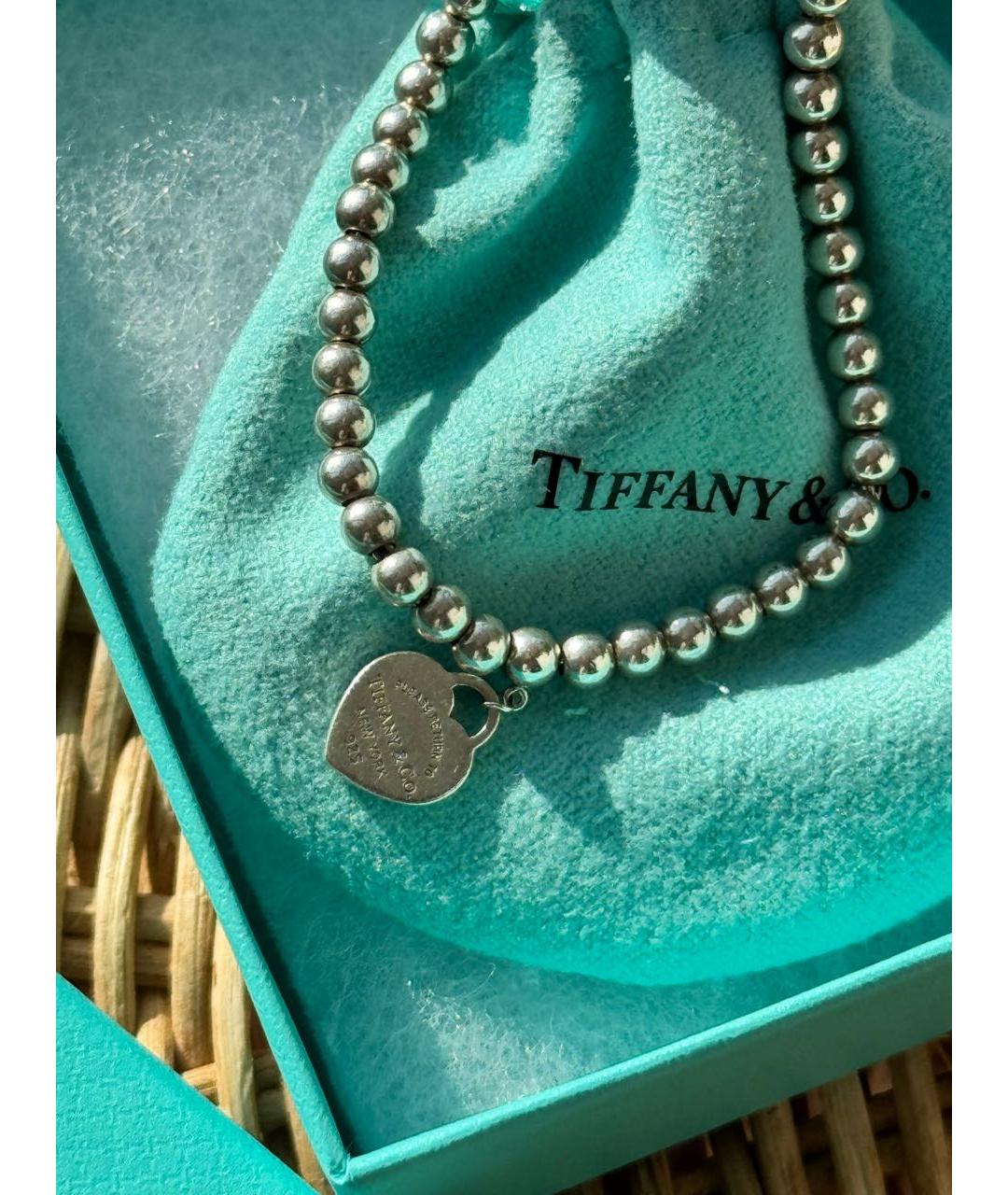 TIFFANY&CO Серебрянный серебряный браслет, фото 2