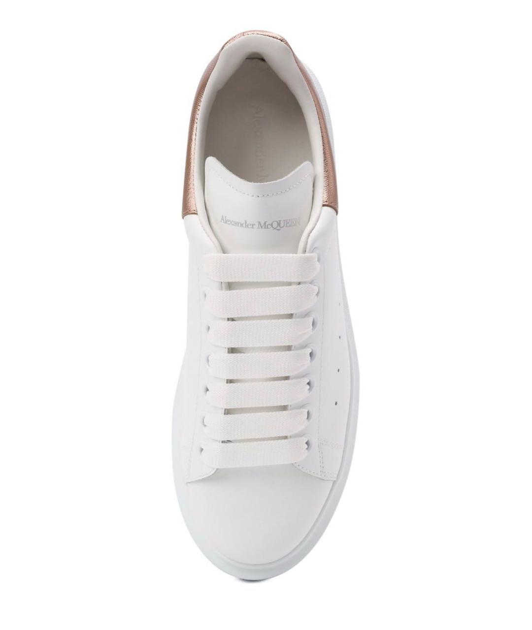 ALEXANDER MCQUEEN Белые кожаные кроссовки, фото 3